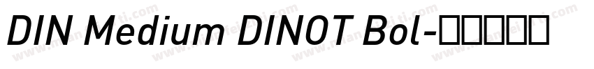 DIN Medium DINOT Bol字体转换